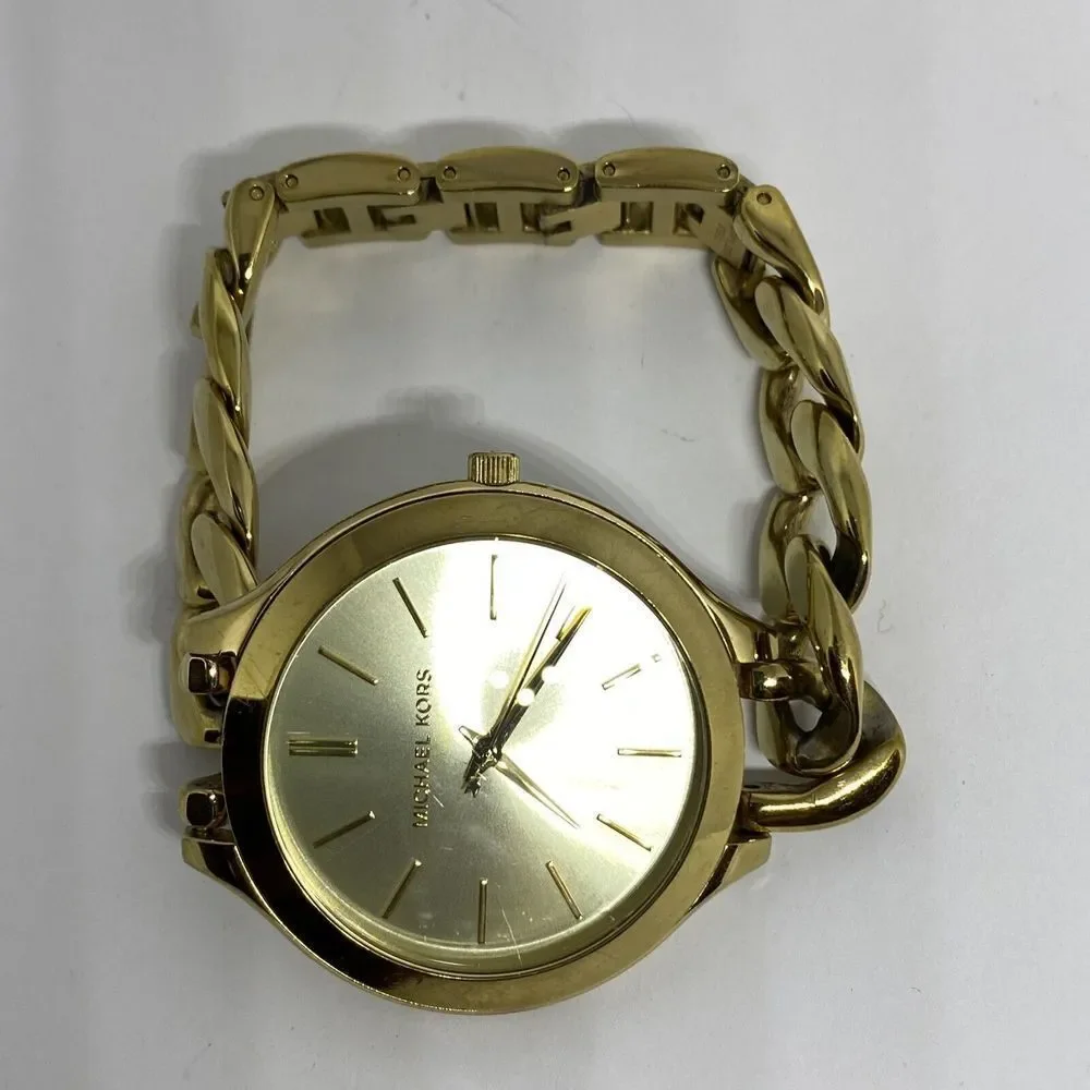 Michael Kors Slim Runway MK3222 Women's Stainless Steel Analog Dial Watch EY186